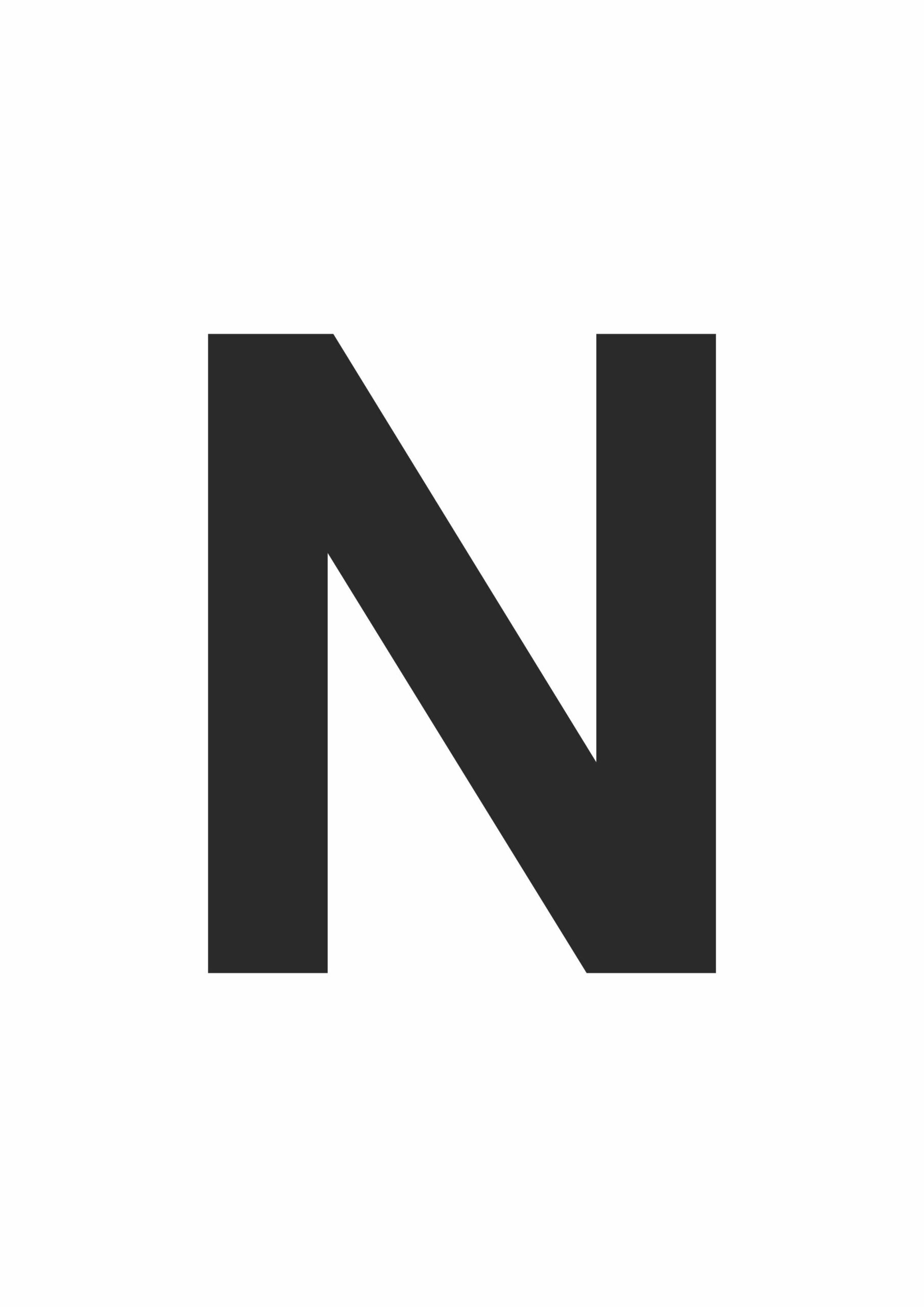 Large Printable Letter N Free Printables