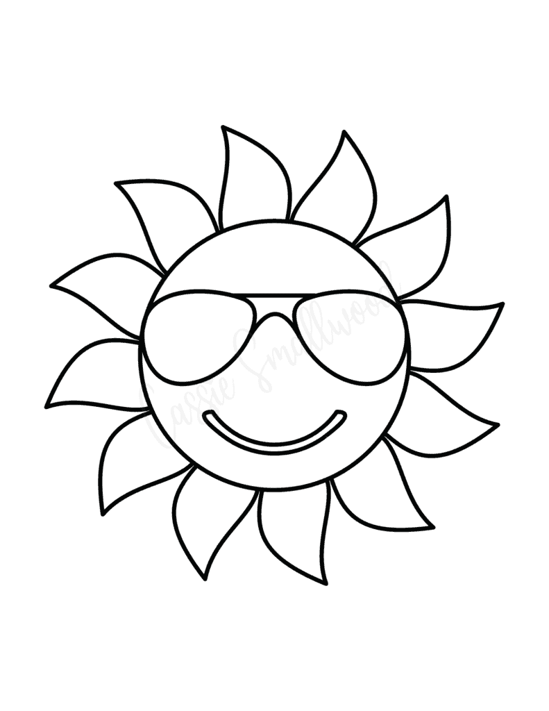 Large Sunshine Template Cassie Smallwood