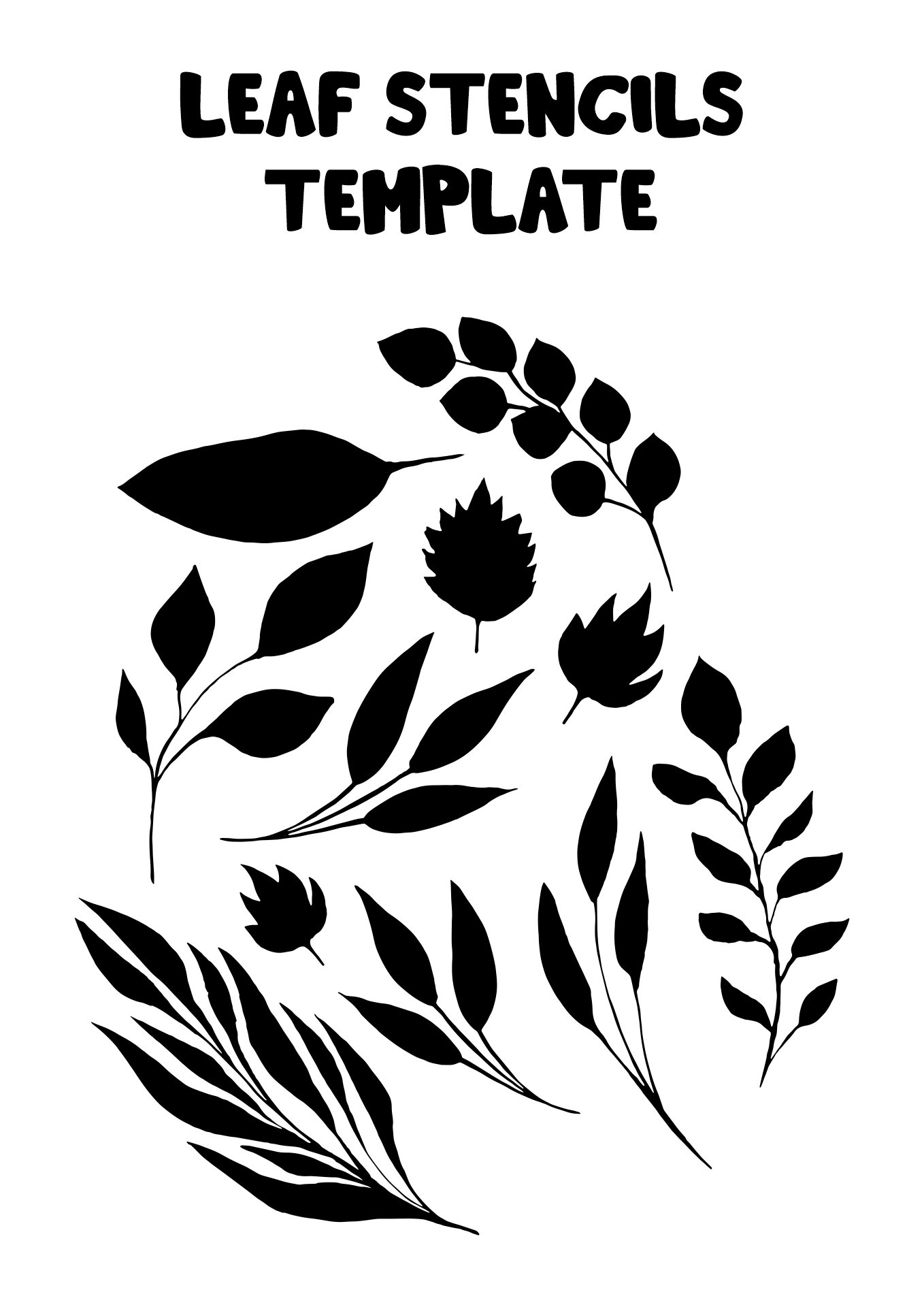 Leaf Printable Template