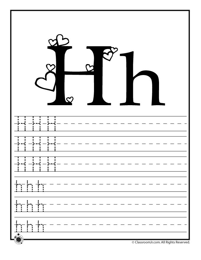 Learn Letter H Woo Jr Kids Activities Children 39 s Publishing