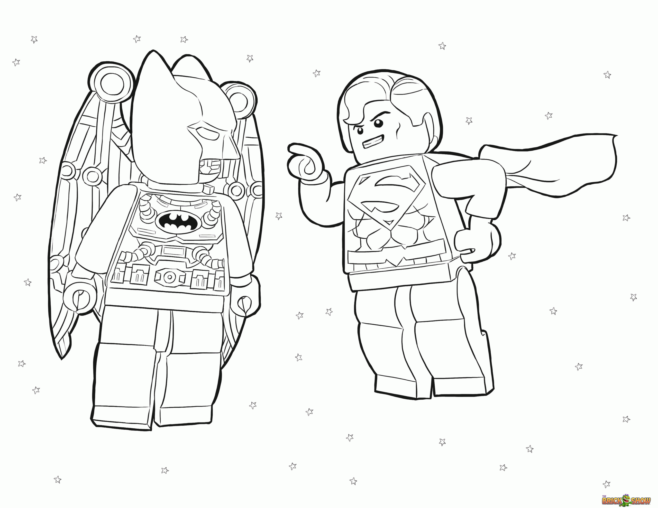 Lego Dc Superheroes Coloring Pages Coloring Home