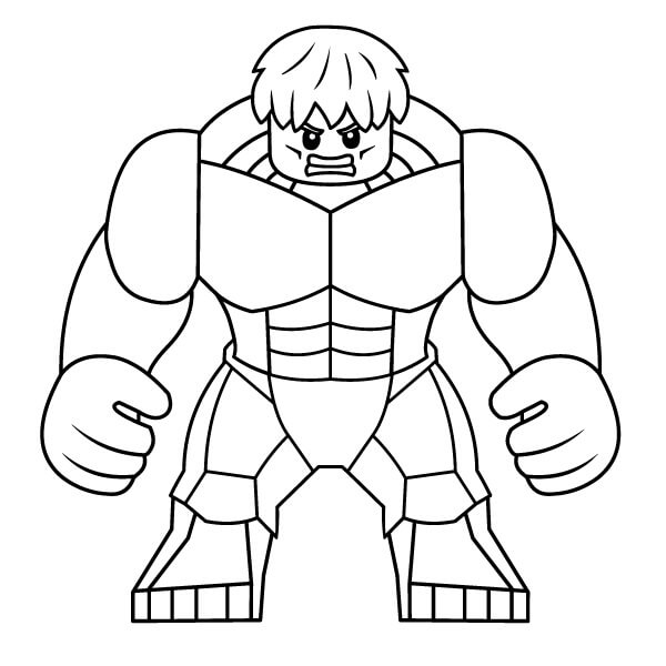 coloring pictures of the Hulk