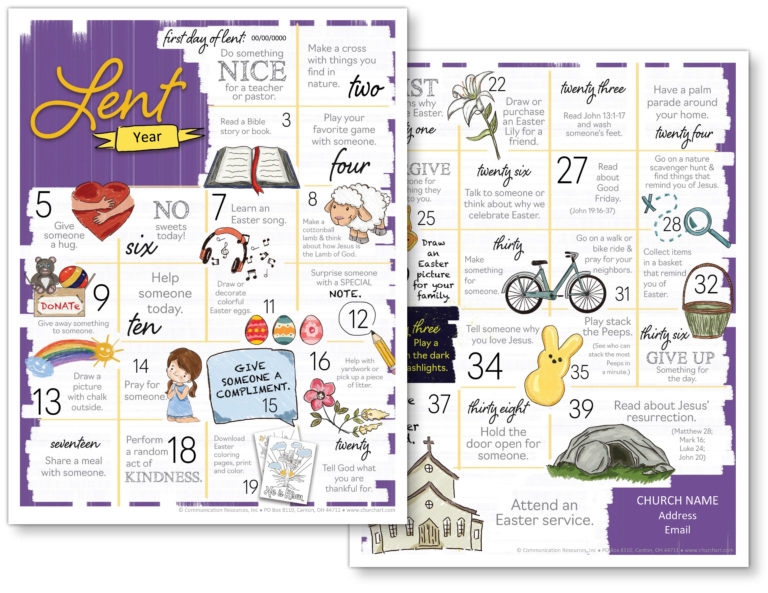 Lent Activities For Kids Ministry To Children