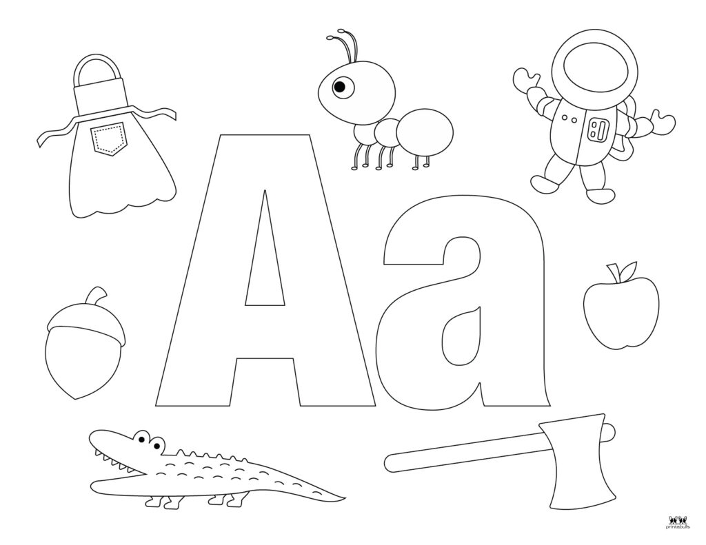 Letter A Color Sheet Free Printable Free Coloring Sheet Printables
