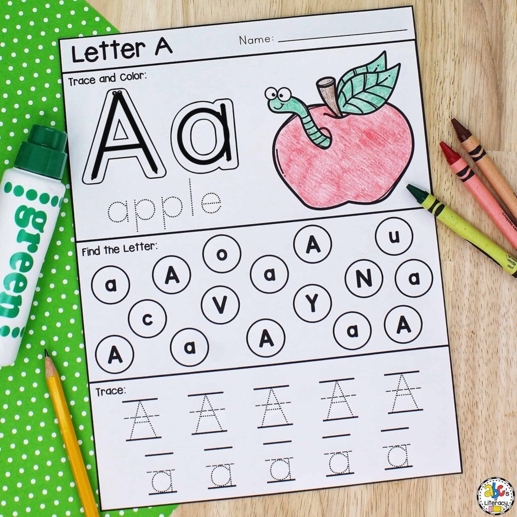 free printable letter recognition worksheets