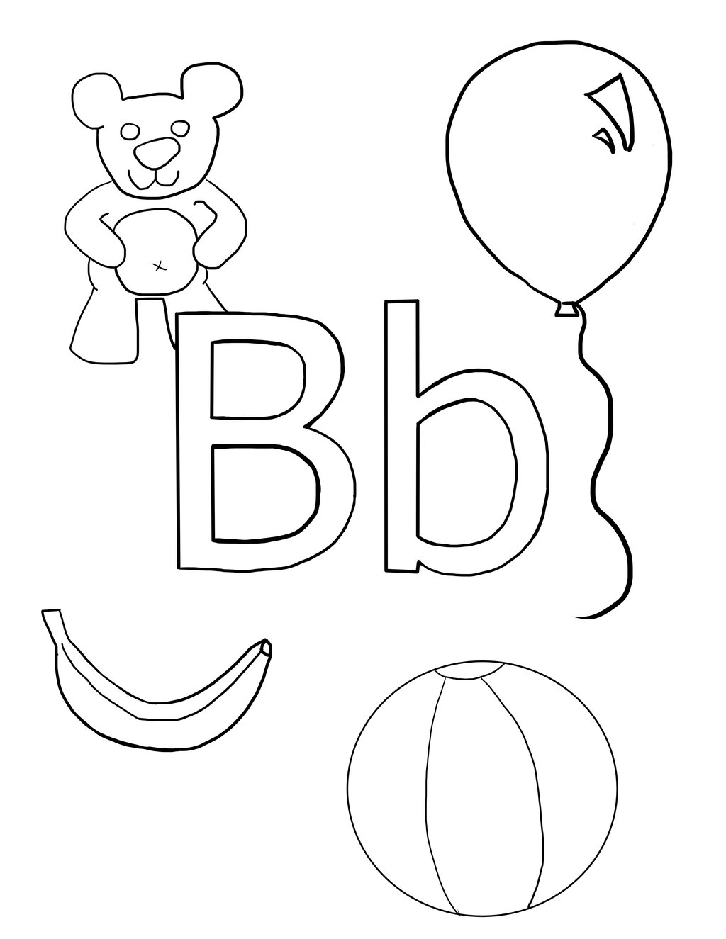 Letter B Coloring Sheets For Preschoolers At Webblakeblog Blog