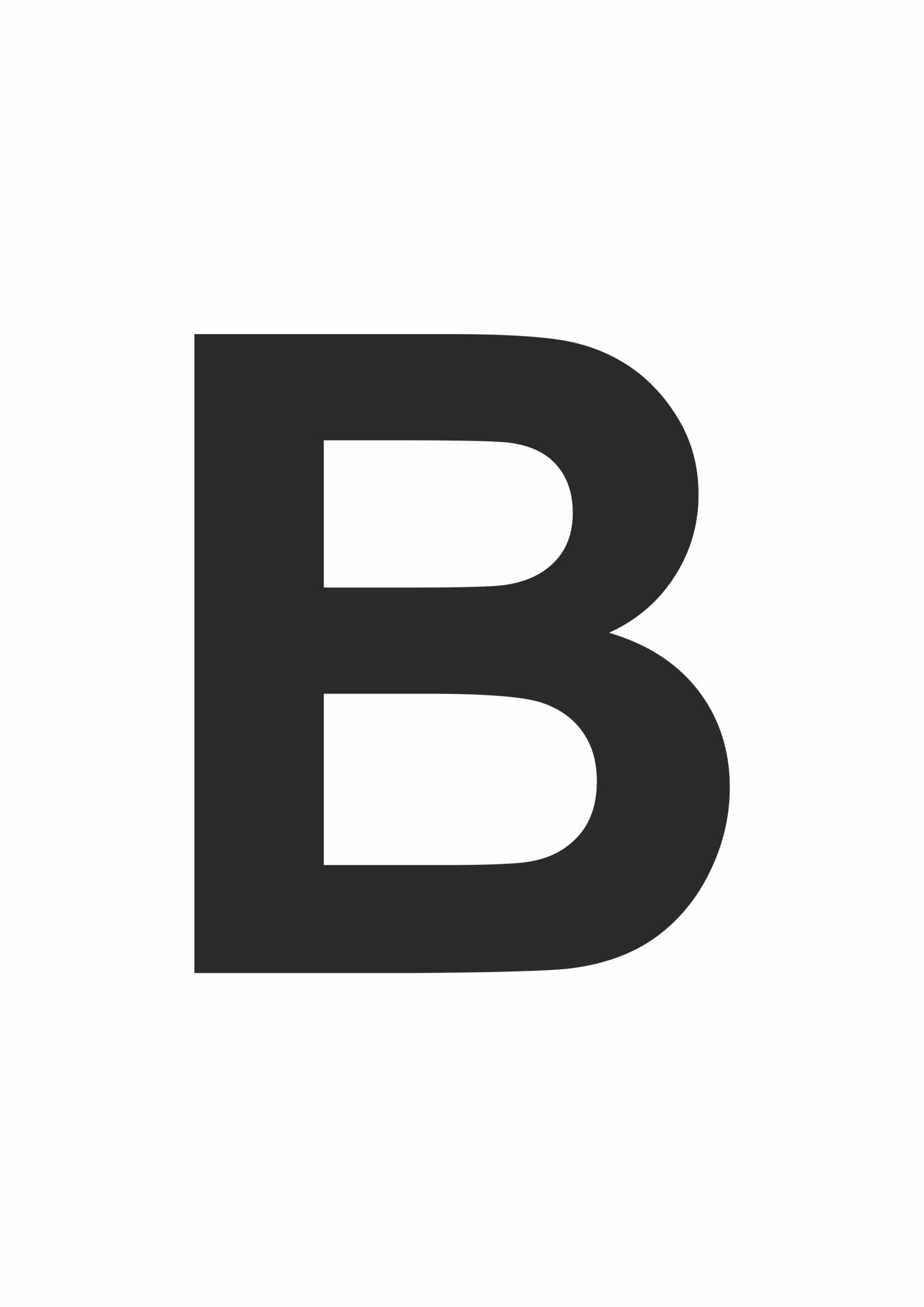 alphabet letter b printable