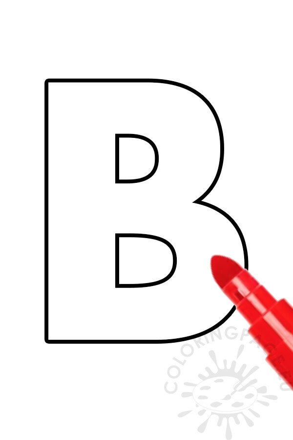 letter b template free printable