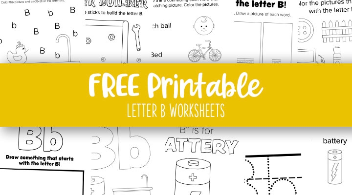 Letter B Tracing Worksheets Free Printable Pdf Infoupdate