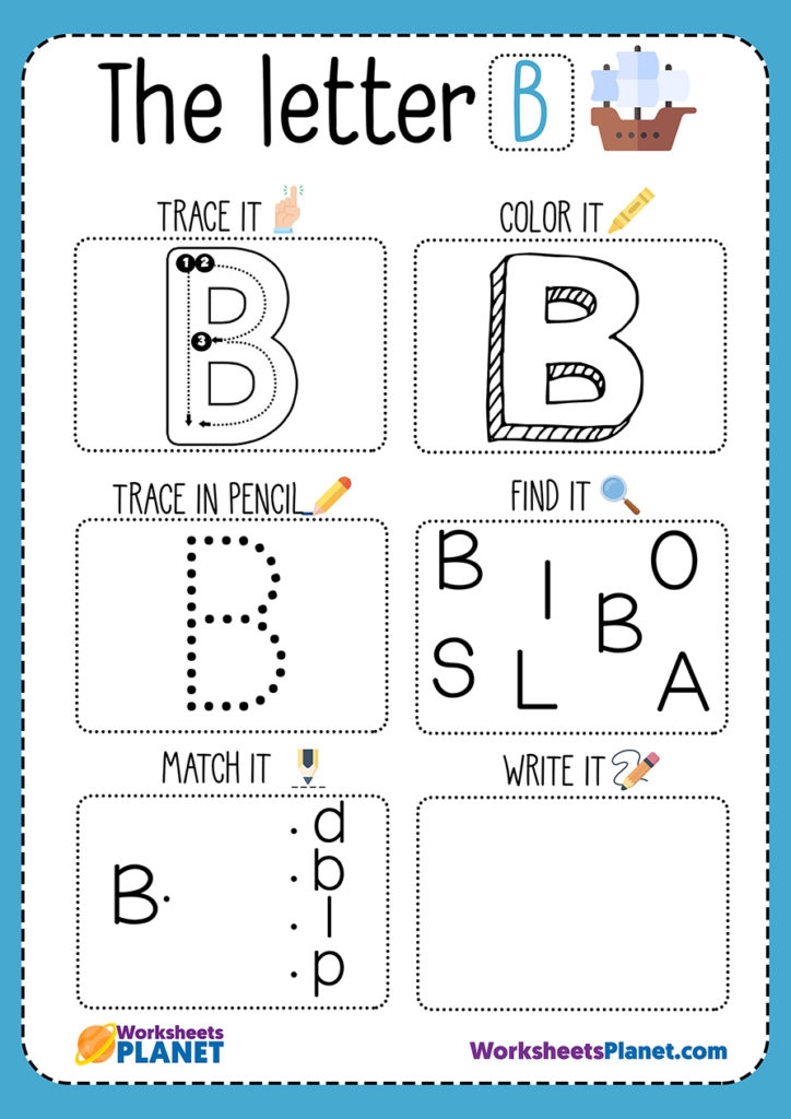 letter b worksheet pdf