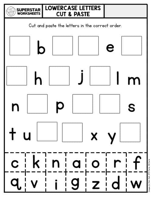 Letter C Cut And Paste Worksheets