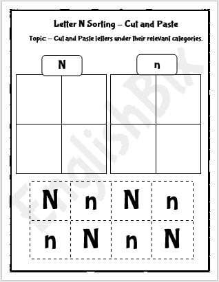 letter c cut and paste worksheets for kids