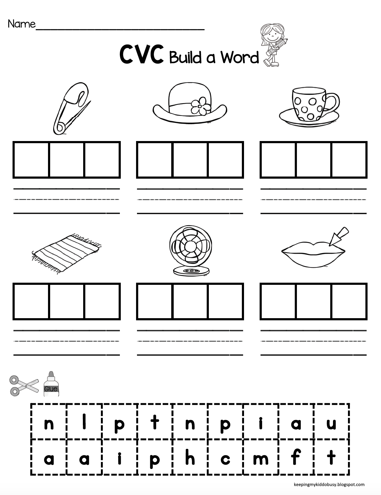 Letter C Cut And Paste Worksheets