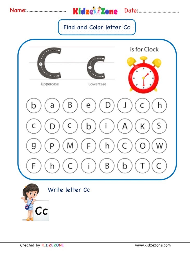letter c pictures for kindergarten