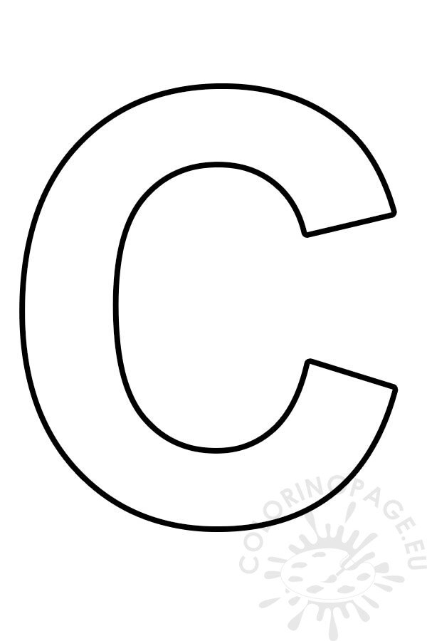 printable letter c template