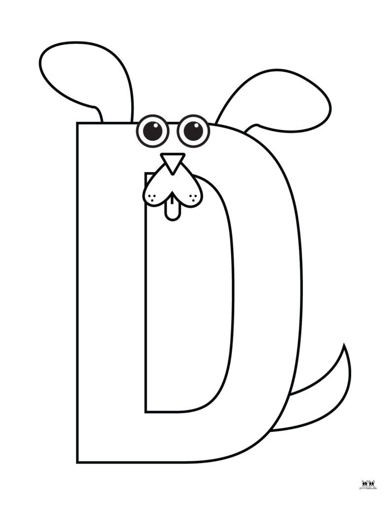 Letter D Coloring Pages 15 FREE Pages Printabulls Worksheets Library
