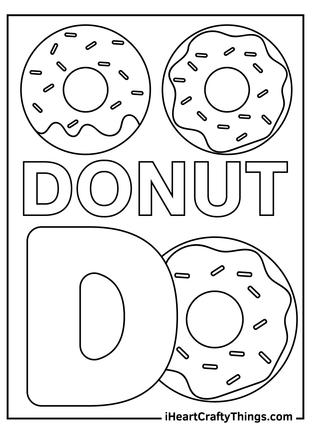 free printable letter d pages