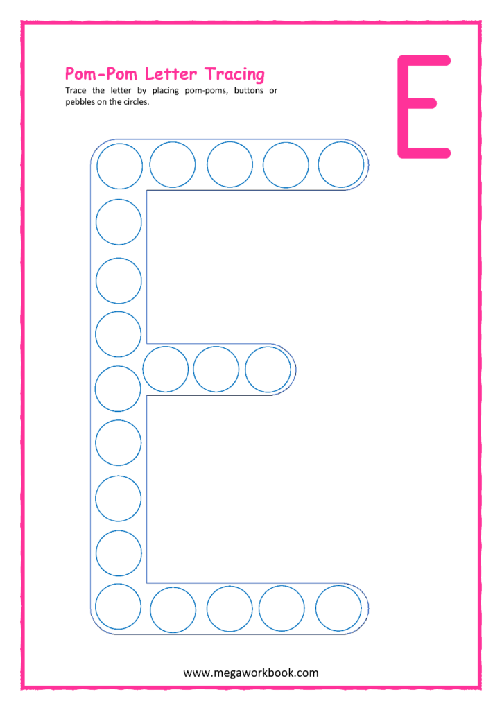 free letter e printables