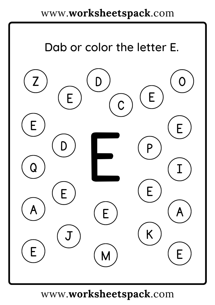 Letter E Letter