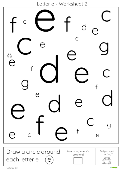 Letter E Worksheets For Kids free Printable Free Preschool 
