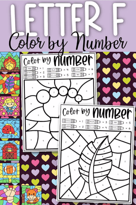 Letter F Color By Number Free Homeschool Deals