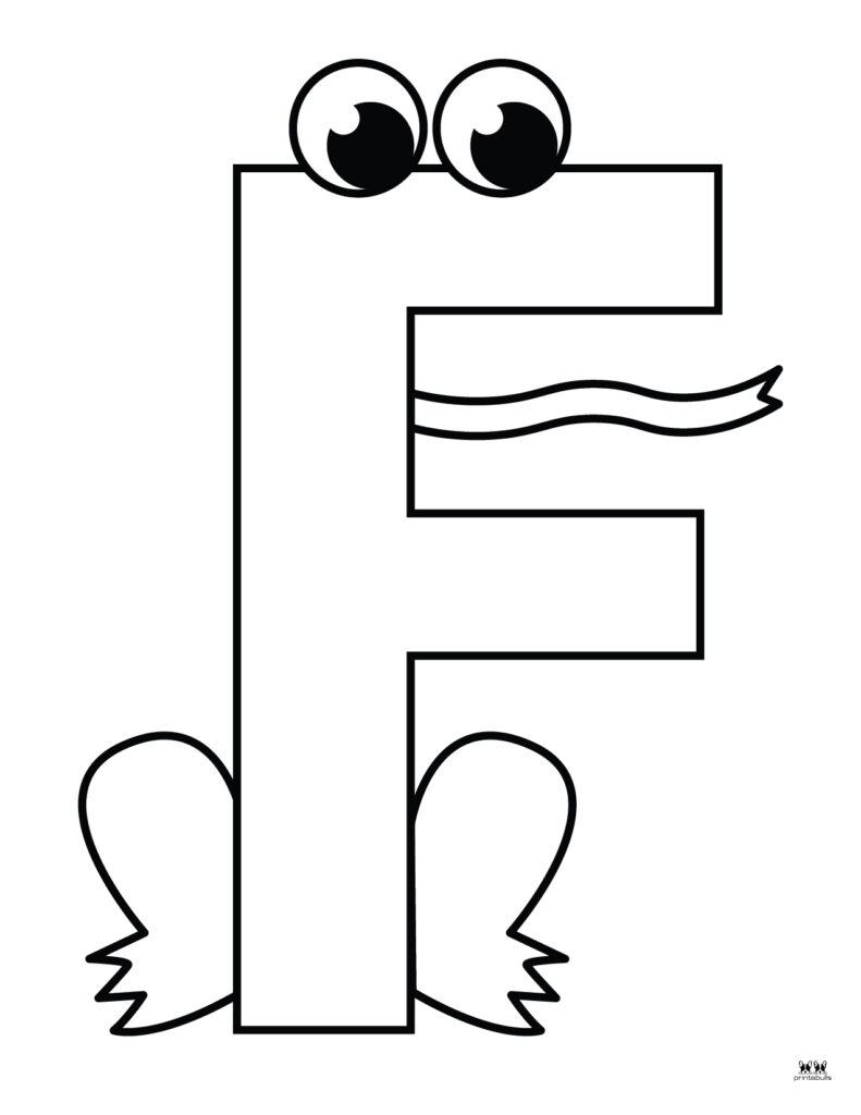 Letter F Coloring Pages 15 FREE Pages Printabulls