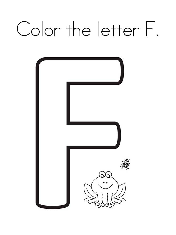 Letter F Coloring Pages