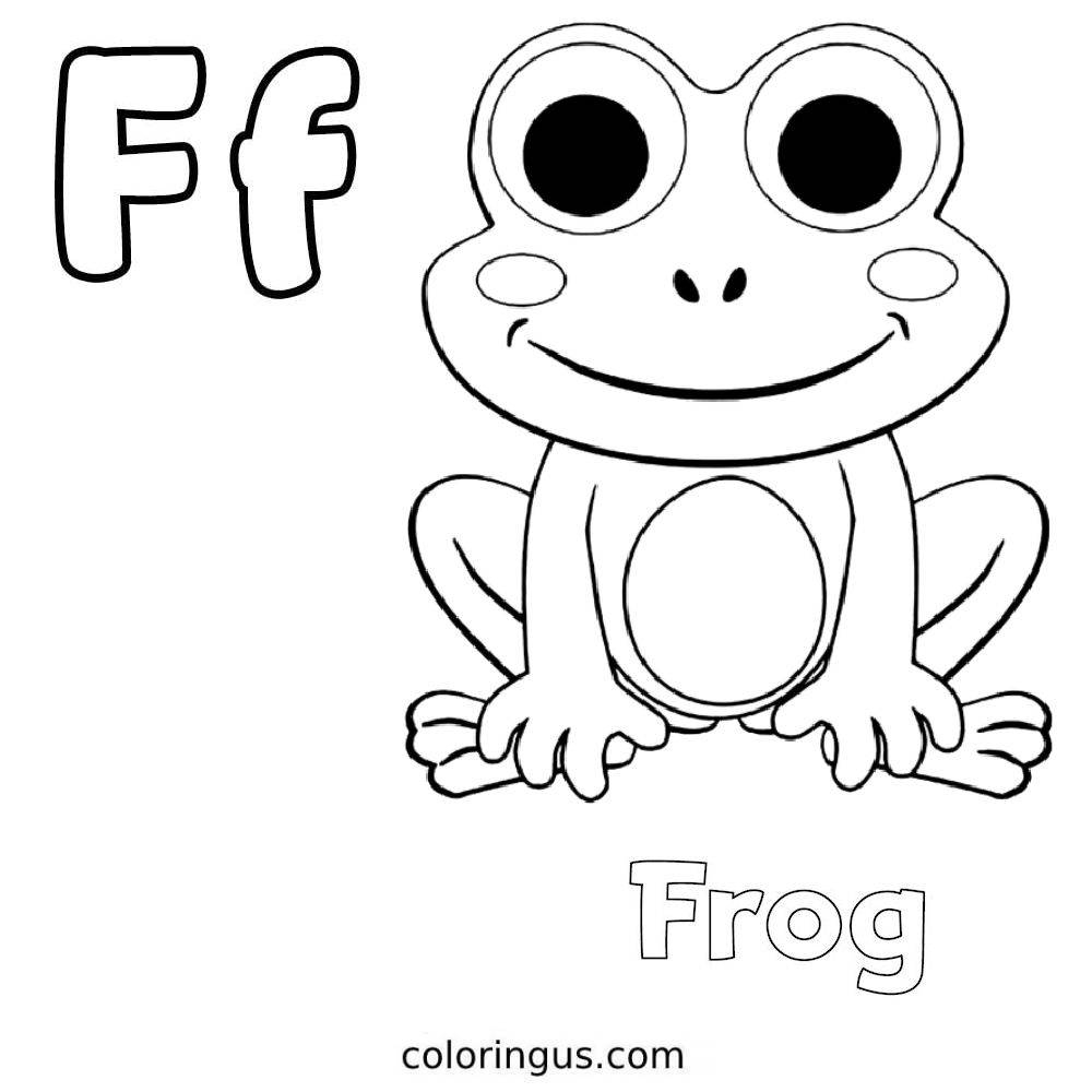 Letter F Coloring Pages Free Printable PDF 