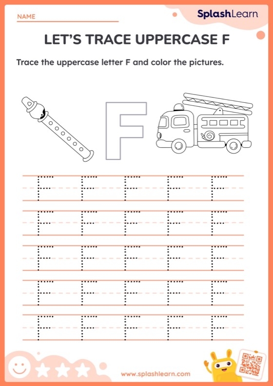 Letter F Tracing Worksheets For Kindergarten Infoupdate