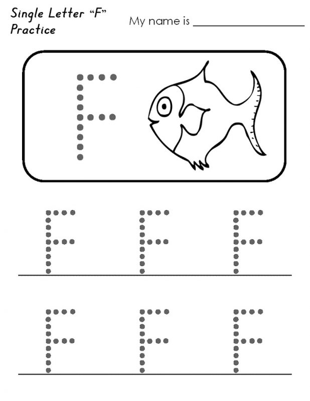 f tracing worksheets printable