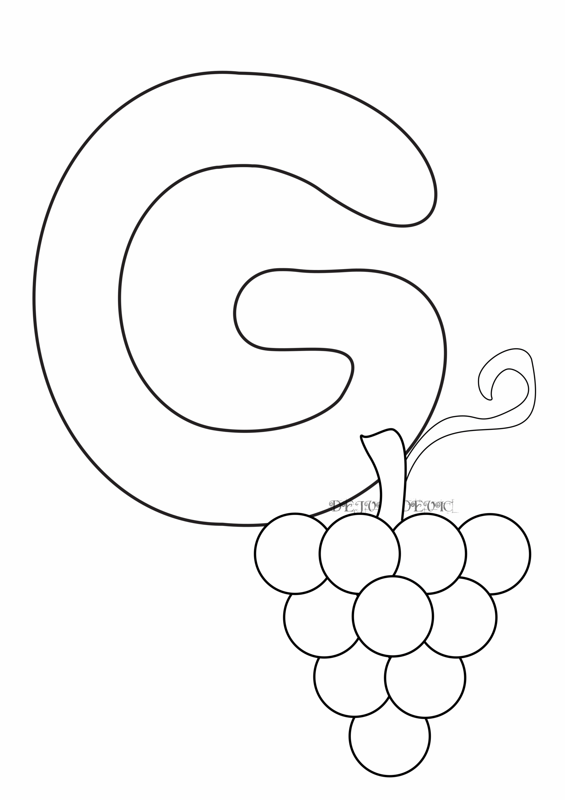 Letter G Coloring Page Coloring Pages For Kids