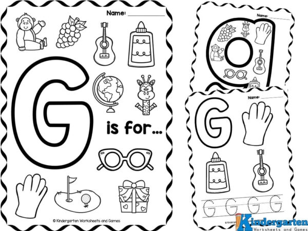 Letter G Coloring Pages FREE In The Bag Kids Crafts Worksheets 