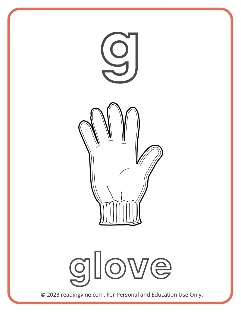 printables letter g coloring worksheet