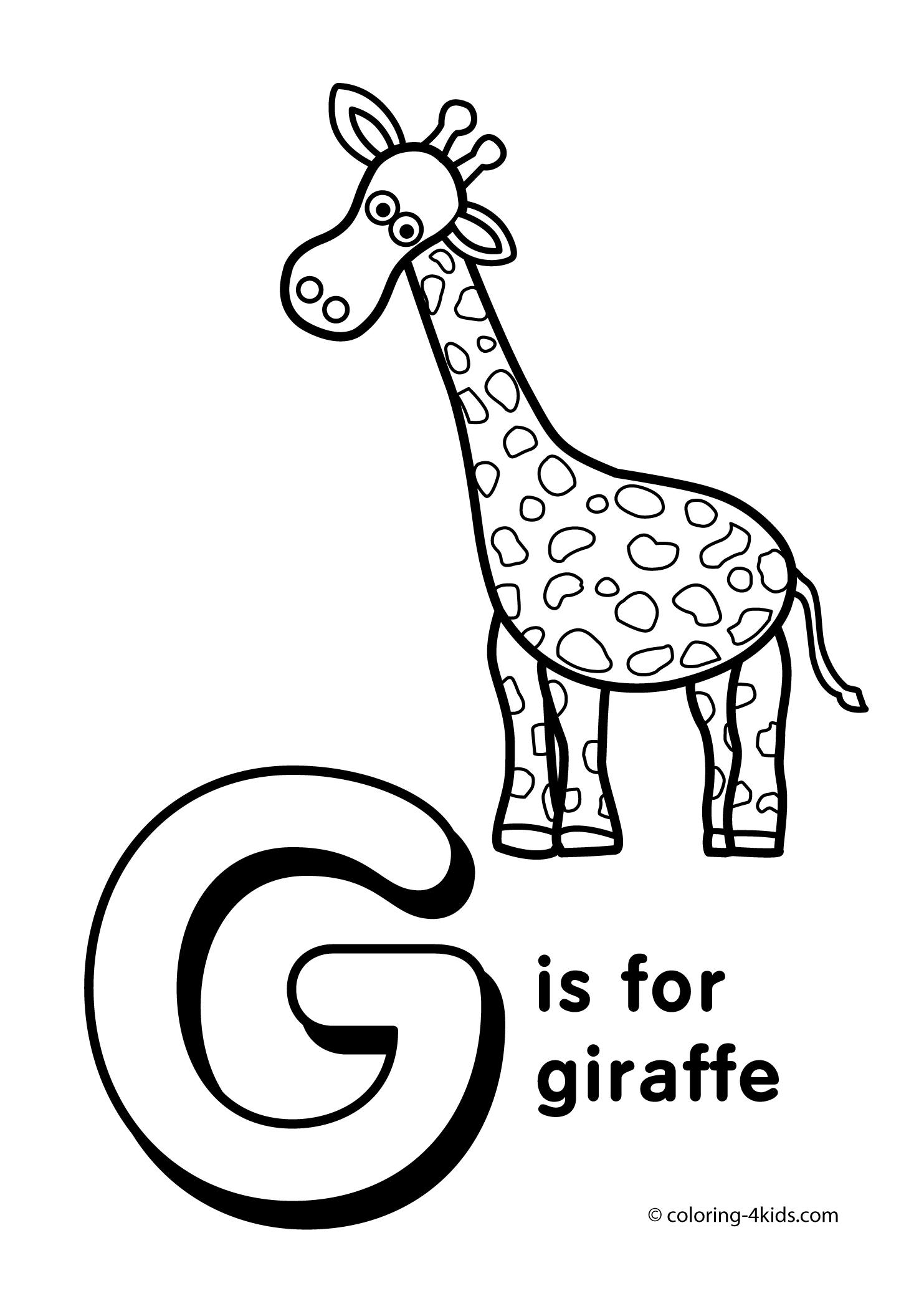 Letter G Coloring Sheets For Preschool Coloring Pages