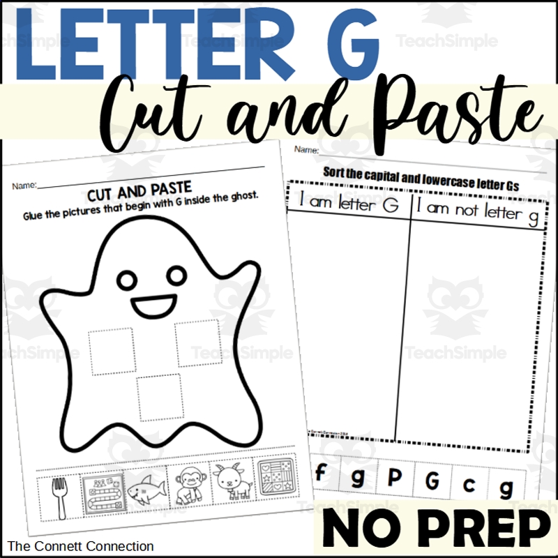 letter g cut and paste