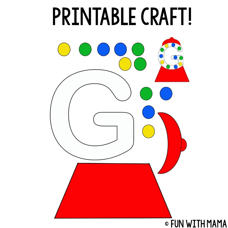 Letter G Preschool Printable Pack Fun With Mama
