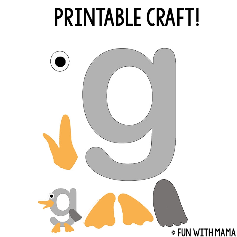 Letter G Preschool Printable Pack Fun With Mama