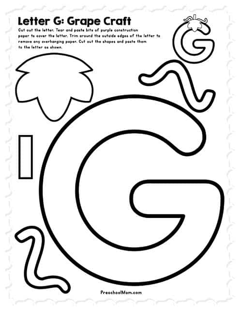 Letter G Preschool Printables Preschool Mom Worksheets Library