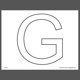Letter G Template Free Printable Pdf Infoupdate