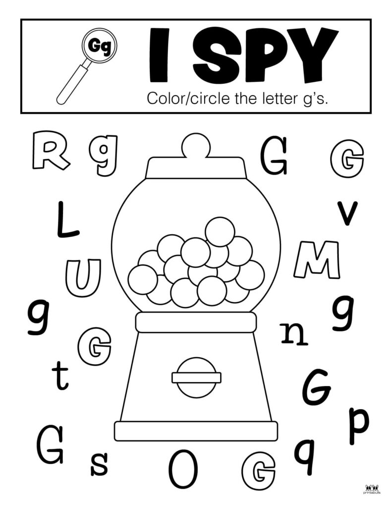 letter g printable pdf