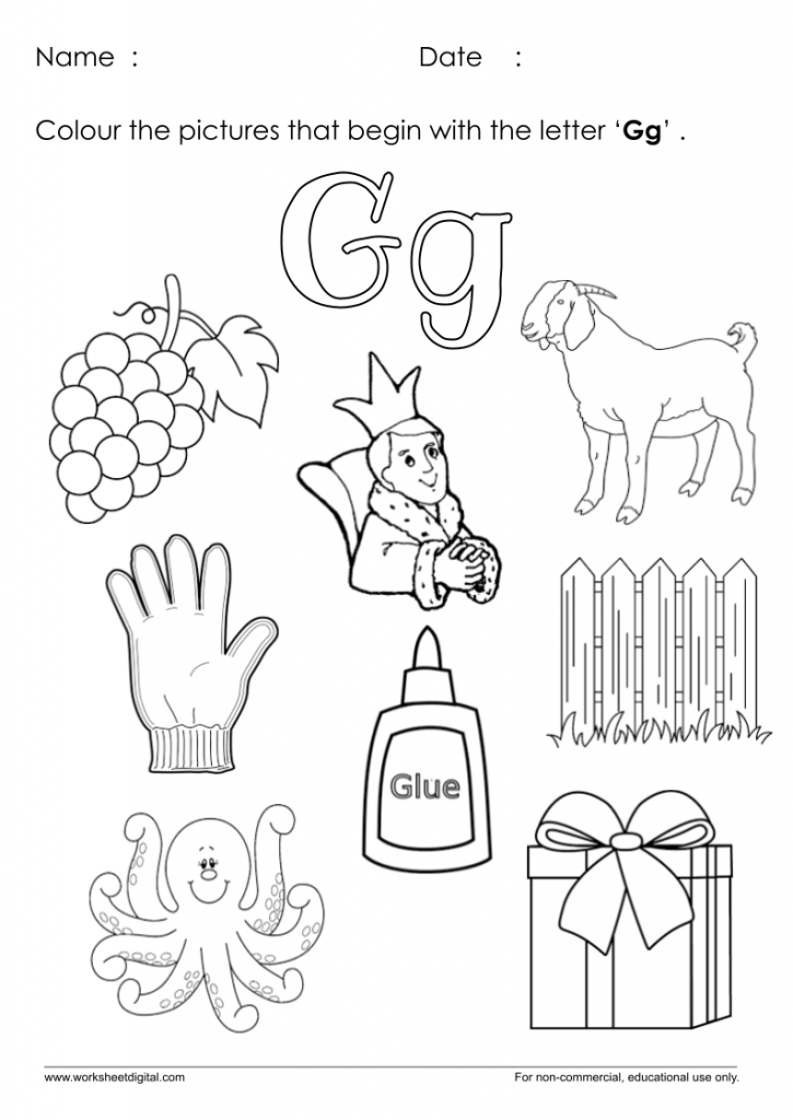 Letter G Worksheet For Kindergarten Letter G Worksheets Kindergarten