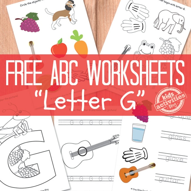 Letter G Worksheets Free Kids Printables