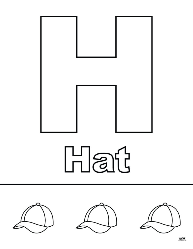 h coloring pages pdf