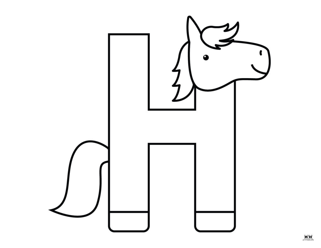 Letter H Coloring Pages For Toddlers Printable Free Infoupdate
