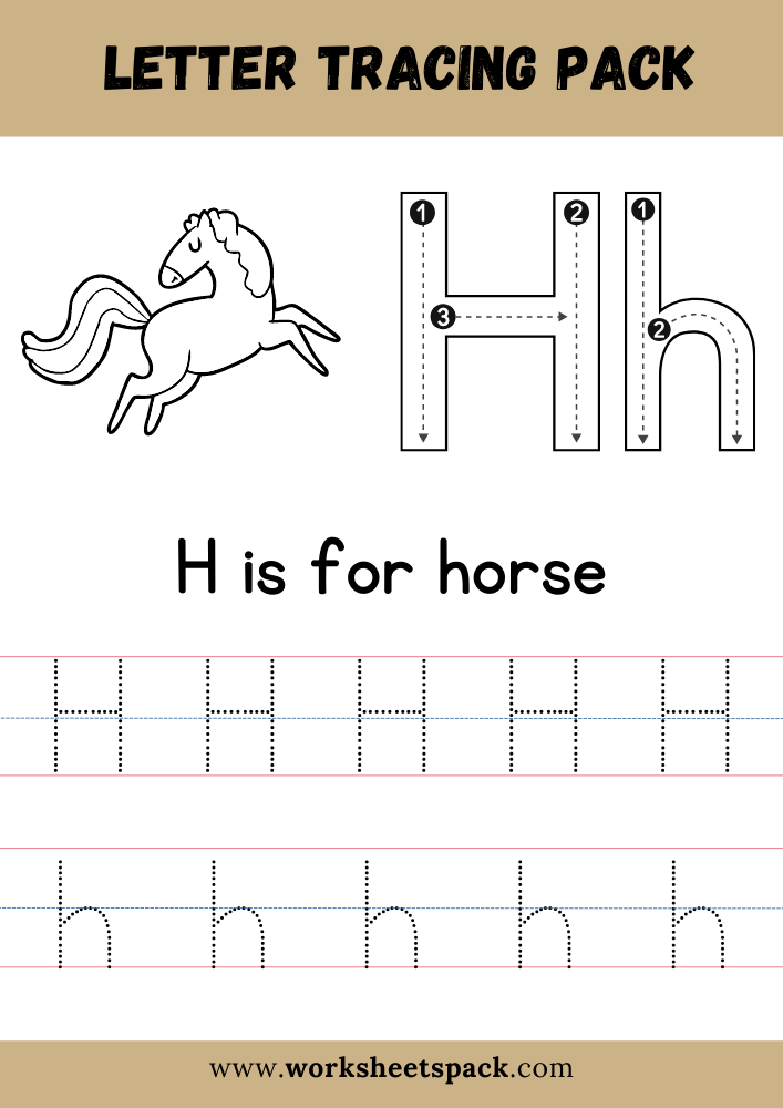 Letter H Free Worksheets TeachersMag Worksheets Library
