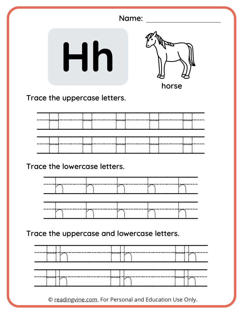 Letter H Worksheets For Preschool Free Printable Worksheets Library