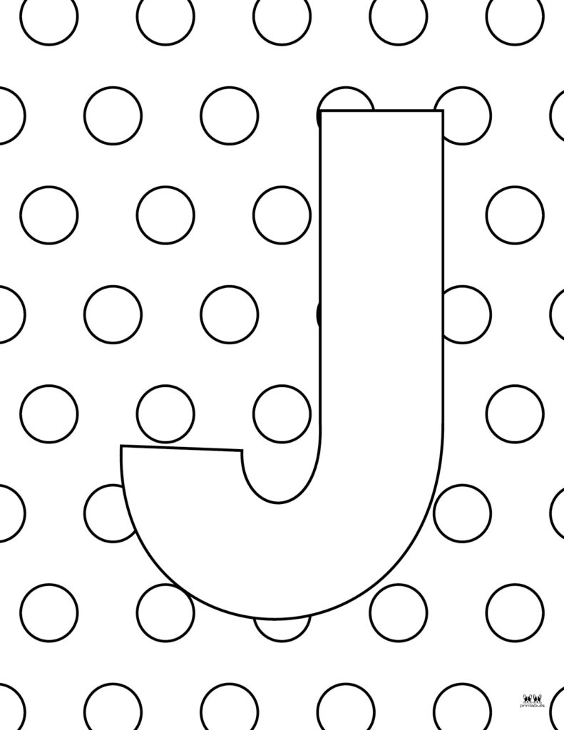 j coloring pages printable