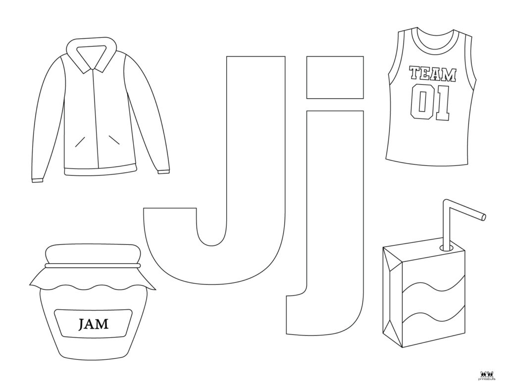 Letter J Coloring Pages 15 FREE Pages Printabulls