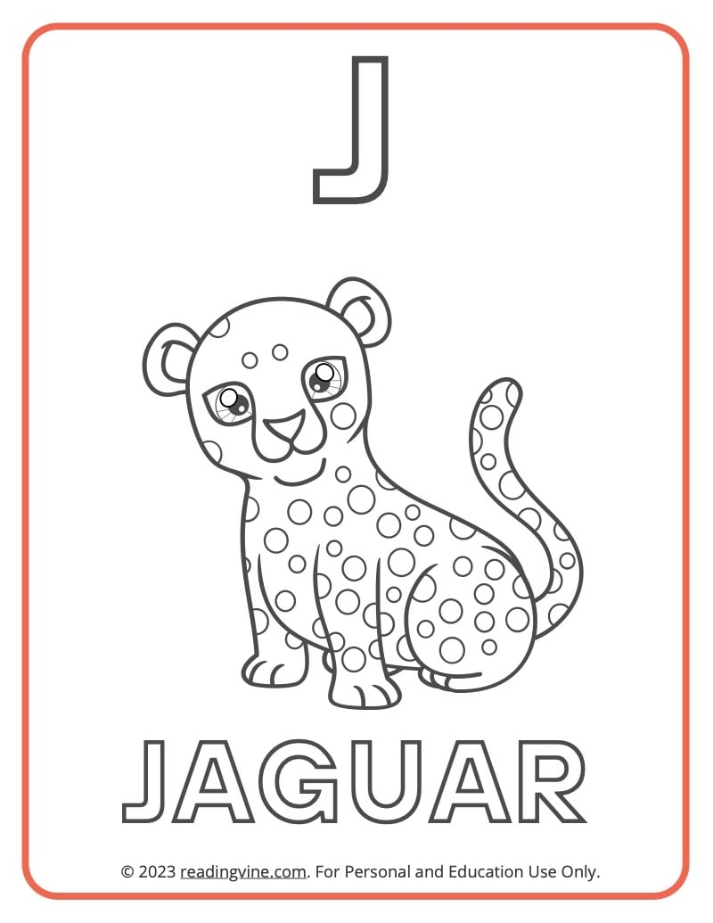 Letter J Coloring Pages