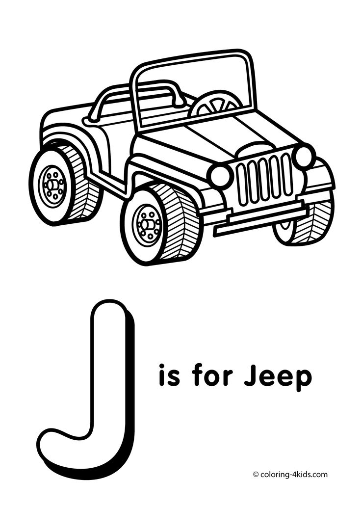 letter j coloring sheets printable